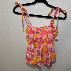 ILLA ILLA pastel floral top size small